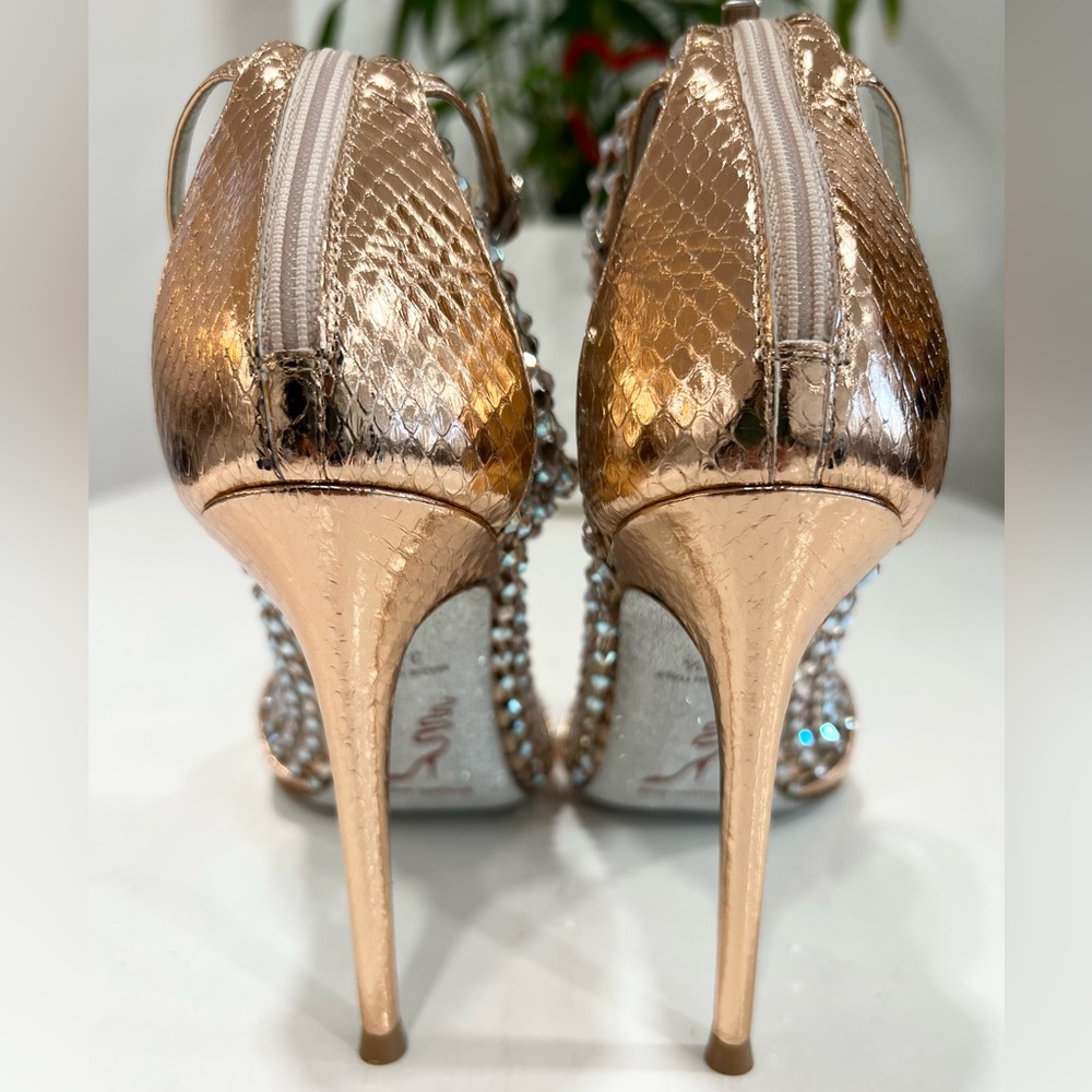 Rene Caovilla Mesh And Metallic Net Boots Galaxia… - image 7